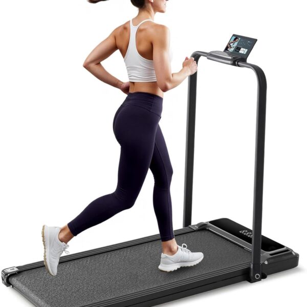 NEWBULIG Walking Pad Under Desk Treadmill, Portable Compact Electric Walking Treadmill with Remote Control for Home Office, Quiet Fitness Machine