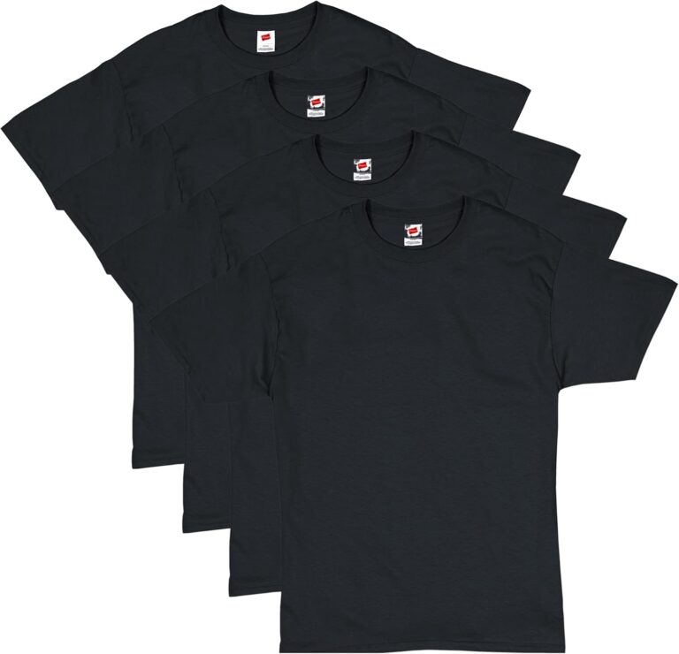 Hanes Men's Short Sleeve T-Shirt Pack, Big & Tall, Crewneck Cotton T-Shirts for Men, Value Packs
