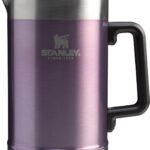 STANLEY Classic Stay-Hot French Press Coffee Maker 48 oz | 5 Minute Brew, 4 Hours Hot | Mesh Filter for Coffee Grounds | Insulated Stainless Steel French Press | BPA-Free | Wisteria Shine