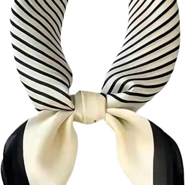 27.5 Inch Silk Feeling Scarf for Women Square Satin Head Scarf Hair Wrap Bandana