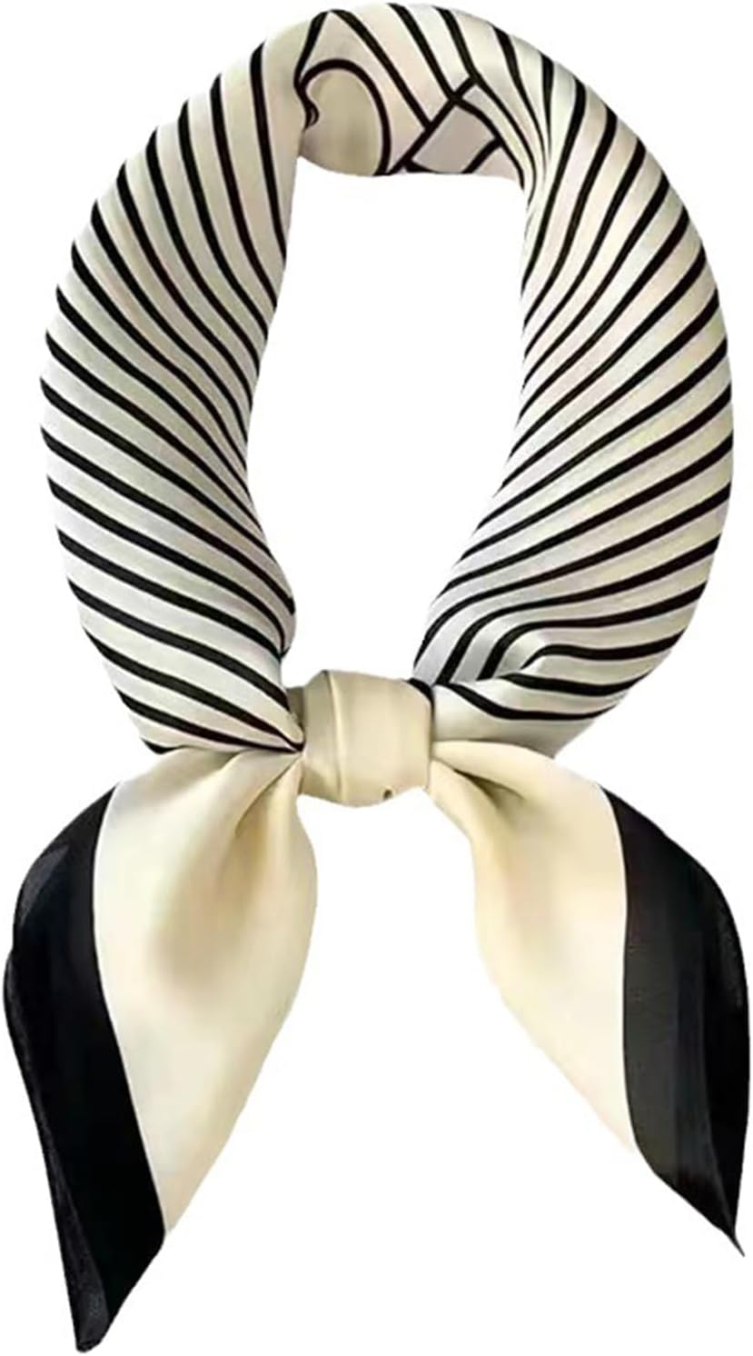 27.5 Inch Silk Feeling Scarf for Women Square Satin Head Scarf Hair Wrap Bandana 27.5 Inch Silk Feeling Scarf for Women Square Satin Head Scarf Hair Wrap Bandana