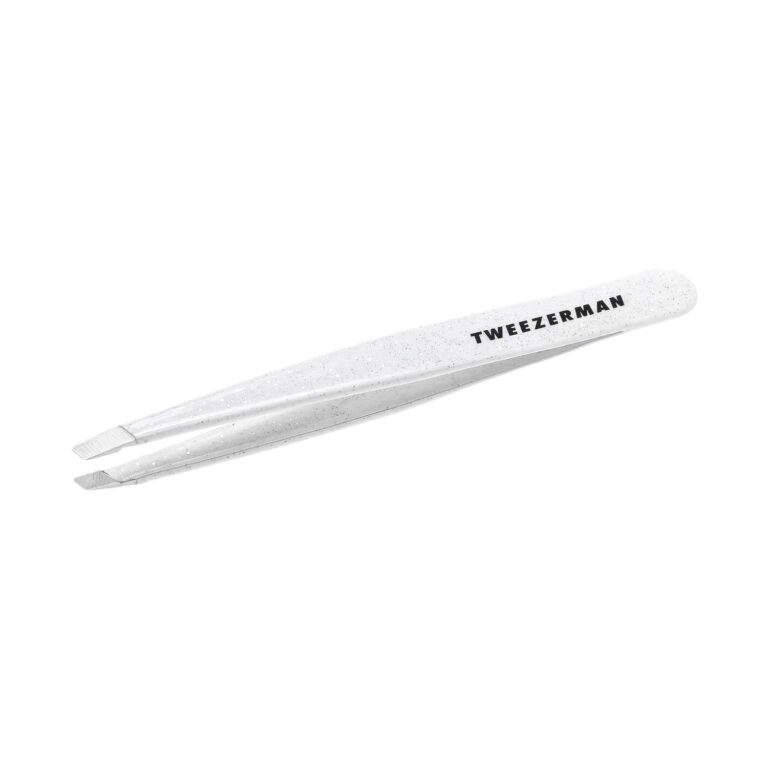 Tweezerman Exclusive Moon Dust Slant Tweezer - Hair Removal Tweezers, Stainless Steel