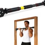 leikefitness Pull-Up Bar For Door Frame Chin Up Bar Upper Body Workout 28.3"- 37.8" Adjustable Portable Training Pull-Up Bars without Screw - Adjustable Width Locking Mechanism