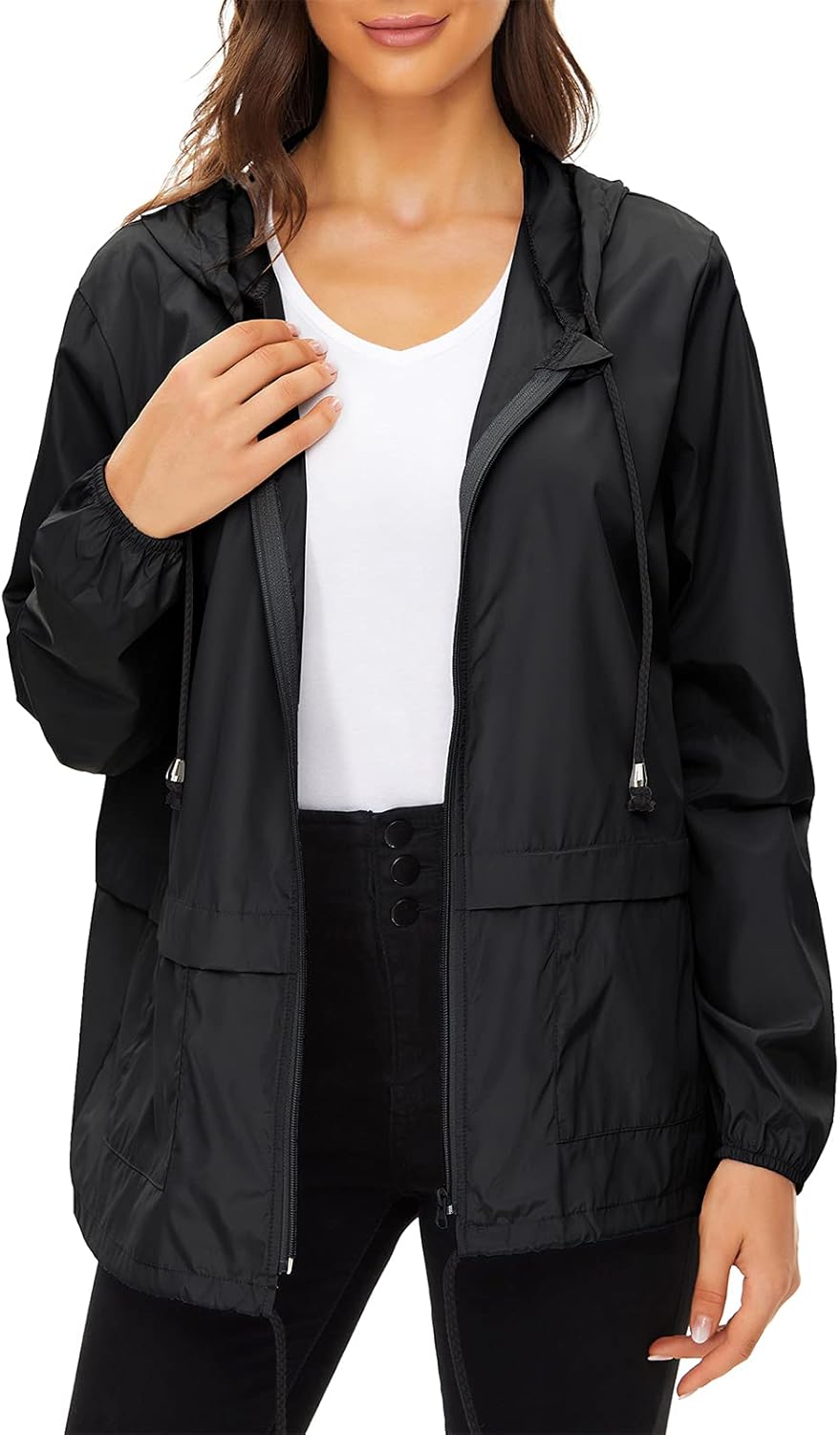 Century Star Packable Rain Jackets for Women Waterproof Lightweight Raincoat with Hood Windbreaker Jacket Women Rain Coats Century Star Packable Rain Jackets for Women Waterproof Lightweight Raincoat with Hood Windbreaker Jacket Women Rain Coats