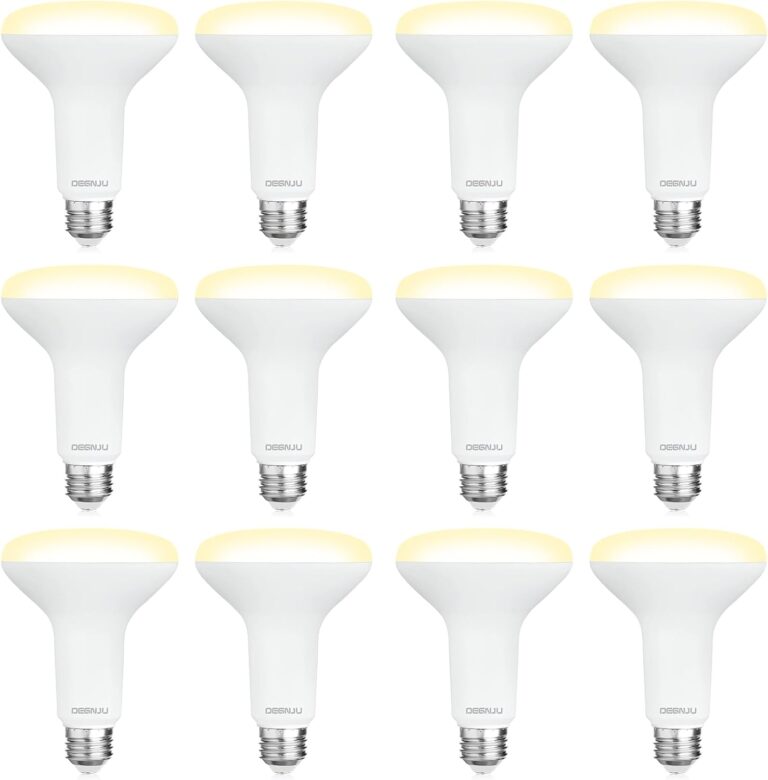 12 Pack BR30 LED Recessed Light Bulb, Dimmable Indoor Flood Light Bulbs CRI80 7W Equivalent 65W 2700K Soft White 650 Lumens, 15000 Lifetime Hours E26 Base LED Can Light Bulb, Flicker-Free
