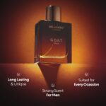 Bellavita Luxury G.O.A.T. Eau de Parfum | 100 ml (3.4 fl.oz.) | Perfume for Men | Citrus, Bergamot, Patchouli, and Vetiver Notes | Long Lasting Men’s Fragrance