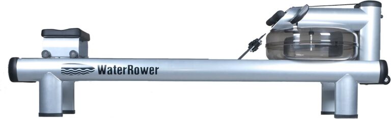 WaterRower M1 Rowing Machine with S4 BLE Monitor | USA Made Water Rower | Original Handcrafted Erg Row Machine for Home Use & Gym