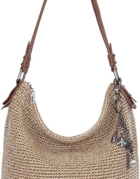 The Sak Sequoia Hobo Bag - Hand Crochet Large Women's Purse for Everyday & Travel - Durable Handbag & Tote With Zipper Pocket