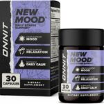 ONNIT New Mood Daily Stress Support Capsules, IGEN Non-GMO Tested, Sleep and Mood Support Supplement for Men and Women, Daily Stress Management Capsules, 30 Count