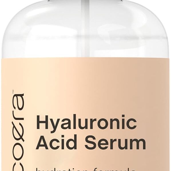 Coera Hyaluronic Acid Serum | 8 fl oz | Moisturizing and Hydrating | For Face, Skin, Hair & Nails | Paraben & SLS Free