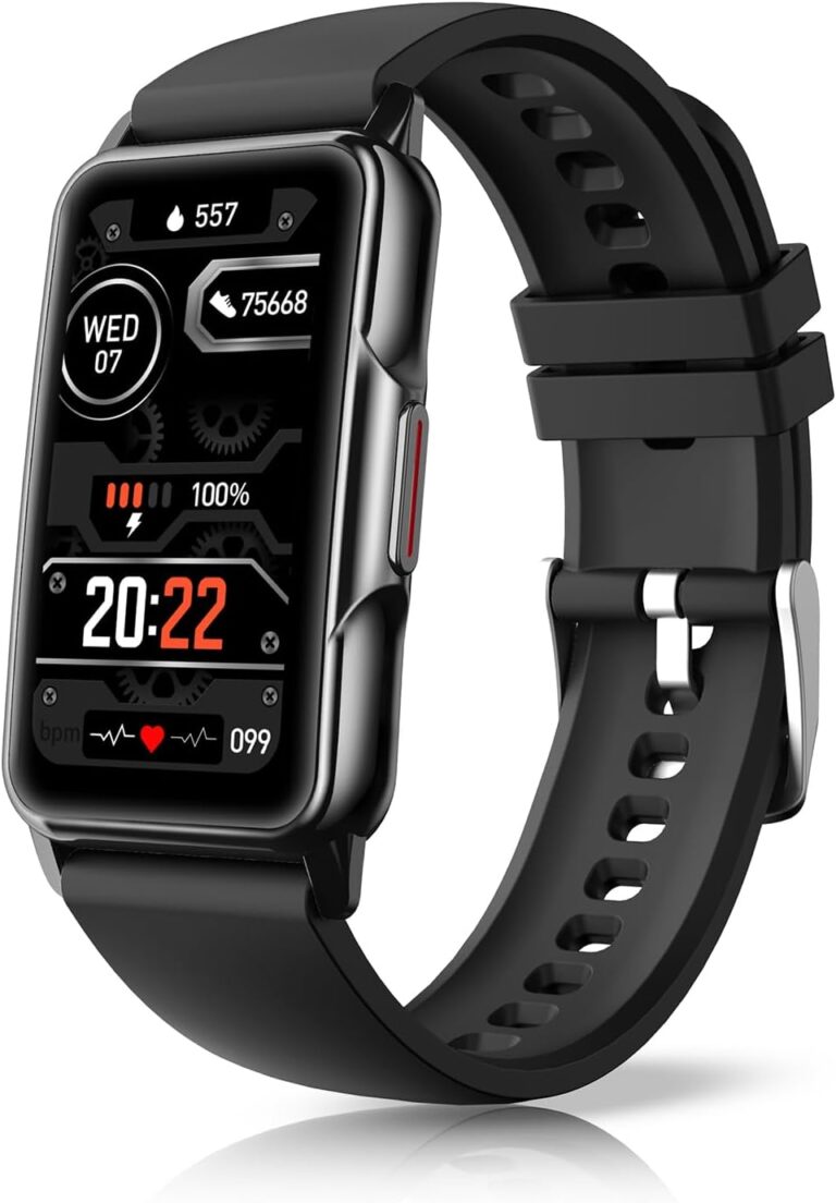Fitness Tracker Watch with Heart Rate Blood Oxygen Blood Pressure Sleep Monitor Step Calorie Counter Pedometer IP68 Waterproof