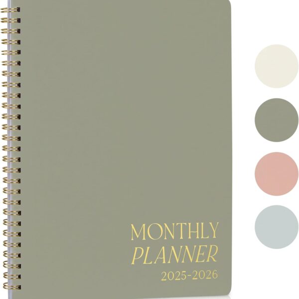 Beautiful 2025-2026 Monthly Planner and Calendar Book - To Do List Notebook That Easily Organizes Your Tasks to Boost Productivity - Runs From January 2025 Until December 2026