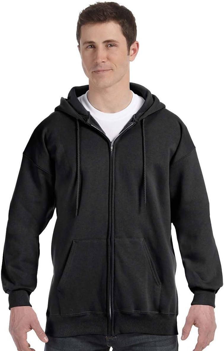 Hanes Men's Ultimate Full-Zip Hoodie, Men's Hooded Fleece Sweatshirt with Zipper Hanes Men's Ultimate Full-Zip Hoodie, Men's Hooded Fleece Sweatshirt with Zipper