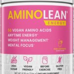RSP NUTRITION AminoLean Pre Workout Powder, Amino Energy & Weight Management with Vegan BCAA Amino Acids, Natural Caffeine, Preworkout Boost for Men & Women, 30 Serv, Pink Lemonade