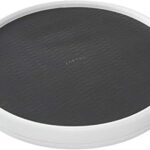 Copco Pro 15-Inch Lazy Susan Turntable, Non-Skid Pantry or Cabinet Organizer for Spices, Condiments, and Bottles, Smooth Rotation, Charcoal Finish