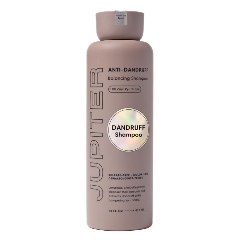 Jupiter Anti Dandruff Shampoo - Shampoo for Men & Women for Flaky, Itchy, Oily, & Dry Scalp - Nourishes Scalp and Reduces Breakage & Flakes - Color-Safe, Sulfate-Free, Paraben-Free