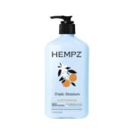 HEMPZ Triple Moisture Body Moisturizer, 17 Oz  Hydrating Lotion Rich with Minerals, Vitamin C, & Hempseed Oil to Nourish & Repair Extremely Dry or Sensitive Skin for Body