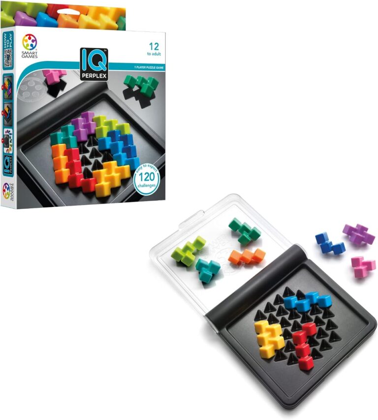SmartGames IQ Perplex Travel Puzzle Game with 120 Challenges for Ages 12 - Adult
