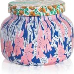 Capri Blue Scented Candles - Pattern Play Glass Jar Candles - Long Lasting Soy Wax Blend - Luxury Home Decor - Notes of Tropical Fruits & Sugared Citrus - Gifts for Women (Volcano, 19 oz)