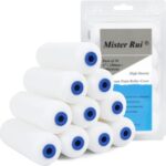 Mister Rui Foam Paint Roller - Small Paint Roller, Mini Paint Roller & Paint Roller Cover 4 inch for Painting Walls, Cabinets, Cupboards, Doors