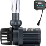 Hygger 1720GPH Quiet Submersible and External 24V Water Pump, with Controller (30%-100% Settings), Powerful Return Pump for Fish Tanks, Aquariums, Ponds, Fountains, Sump, Hydroponics (55W, 14.8ft)