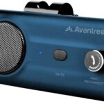 Avantree CK11 Bluetooth 5.0 Hands Free Cell Phone Car Kit, 3W Loud Speakerphone, Support Siri Assistant, Motion AUTO ON, Volume Knob, Wireless in Car Handsfree Speaker with Visor Clip  Blue