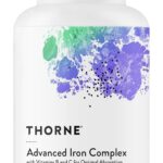 THORNE - Advanced Iron Complex - Complete Blood Support Formula* - Elemental Iron, Folate, B and C Vitamins for Optimal Absorption - Chelated Iron Supplement - Gluten, Dairy & Soy-Free - 60 Capsules