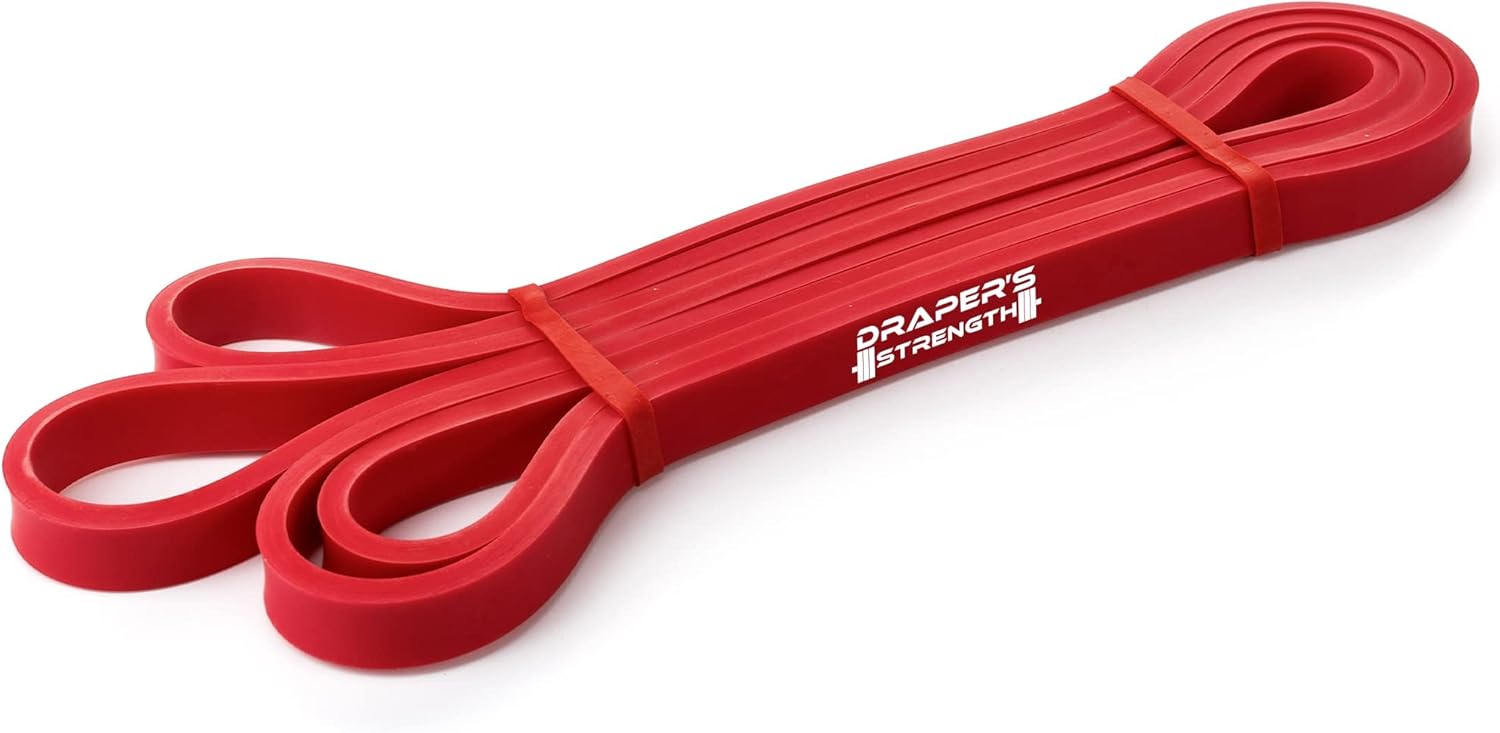 Draper's Strength Heavy Duty Resistance Stretch Loop Bands for Powerlifting Workout Exercise and Assisted Pull Ups Draper's Strength Heavy Duty Resistance Stretch Loop Bands for Powerlifting Workout Exercise and Assisted Pull Ups