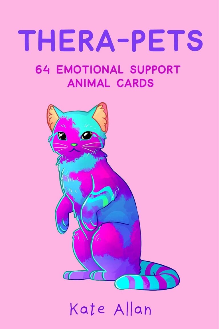Thera-pets: 64 Emotional Support Animal Cards (Self-Esteem, Affirmations, Help with Anxiety, Worry and Stress, and for Fans of You Can Do All Things) (TheLatestKate)