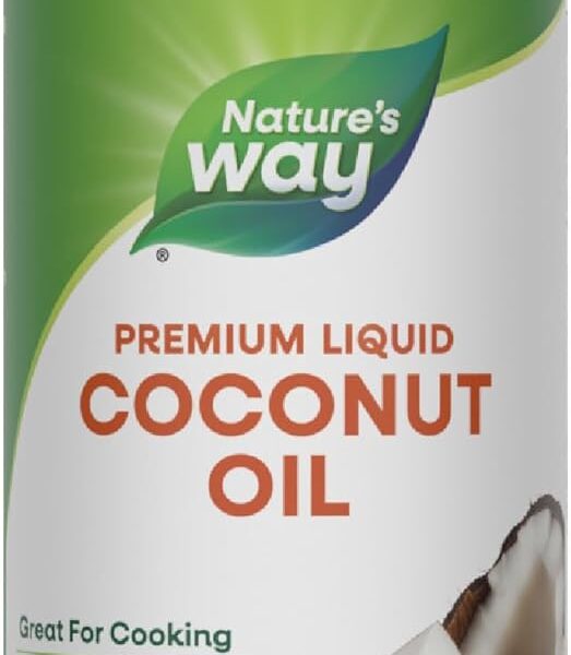 Nature's Way Liquid Coconut Oil, Oil for Cooking, Superior Flavor and Aroma, Hexane Free, Stays Liquid, Non-GMO Project Verified, 10 Fl Oz (Packaging May Vary)