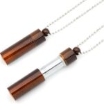 528 Hz Meditation Necklace Breathing Frequency Sound Healing Device by Adjusting The Breathing for Anxiety & Stress Relief Mindfulness (Brown)