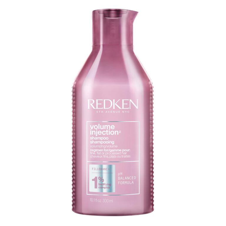 Redken Volume Injection Shampoo For Fine Hair - Adds Lift & Body, Volumizing & Detangling Without Weighing Down, Paraben Free