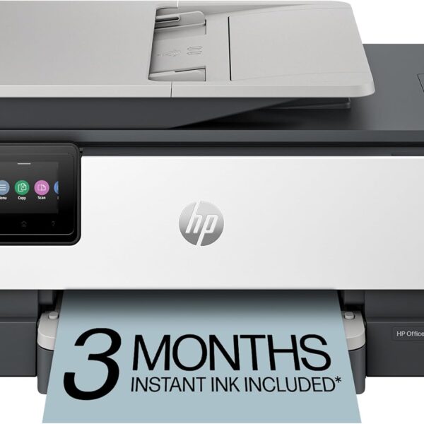 HP OfficeJet Pro 8125e Wireless All-in-One Color Inkjet Printer, Print, scan, Copy, ADF, Duplex Printing Best-for-Home Office, 3 Month Instant Ink Trial Included, AI-Enabled (405T6A)