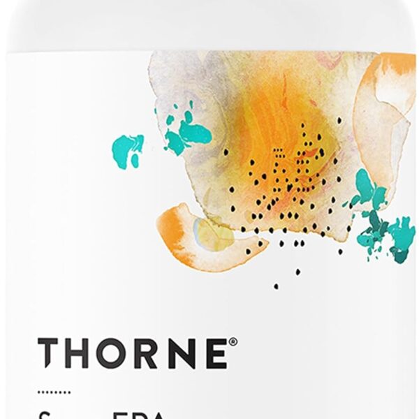 THORNE - Super EPA - Omega-3 Fish Oil Supplement with EPA & DHA from Sustainably Sourced Fish - Supports Brain, Skin, Joint & Heart Health* - Third-Party Certified - Gluten & Dairy-Free - 90 Softgels
