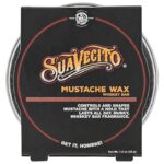 Suavecito Whiskey Bar Mustache Wax 1.5 oz - Control & Style Your Mustache With All Day Hold, Portable Travel Size Tin Can, Moisturize & Style, Facial Grooming With A Masculine Scent