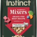 Instinct RawBoost Mixers, Freeze Dried Dog Food Topper, Grain-Free Recipe - All Natural Beef, 14 oz. Bag