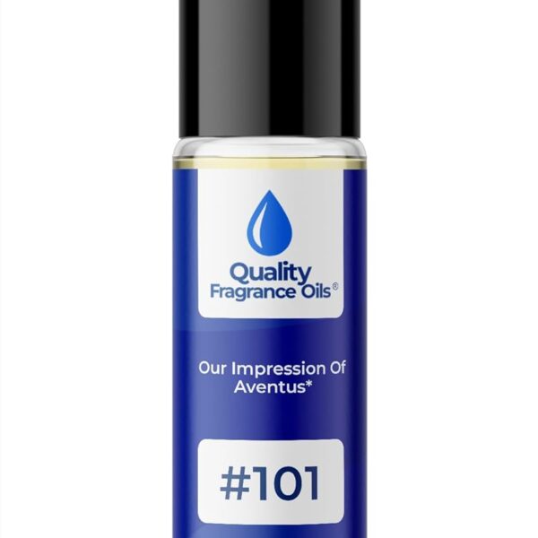 Quality Fragrance Oils' Aventus for Men Impression #101 | Long-Lasting Perfume Oil, Alcohol-Free, Strong Scent, 10ml Roll-On | Affordable Alternative to Designer Fragrances