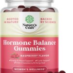 Hormone Balance for Women Gummies of All Ages - PMS Support Supplement for Women to Regulate Menstrual Cycle & Hormonal Balance Menopause & Mood Swings with Vitamin B6 & Dong Quai - 60 Chews