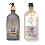 Bath & Body Works Aromatherapy Sleep Black Chamomile Body Wash + Foam Bath & Body Lotion Set