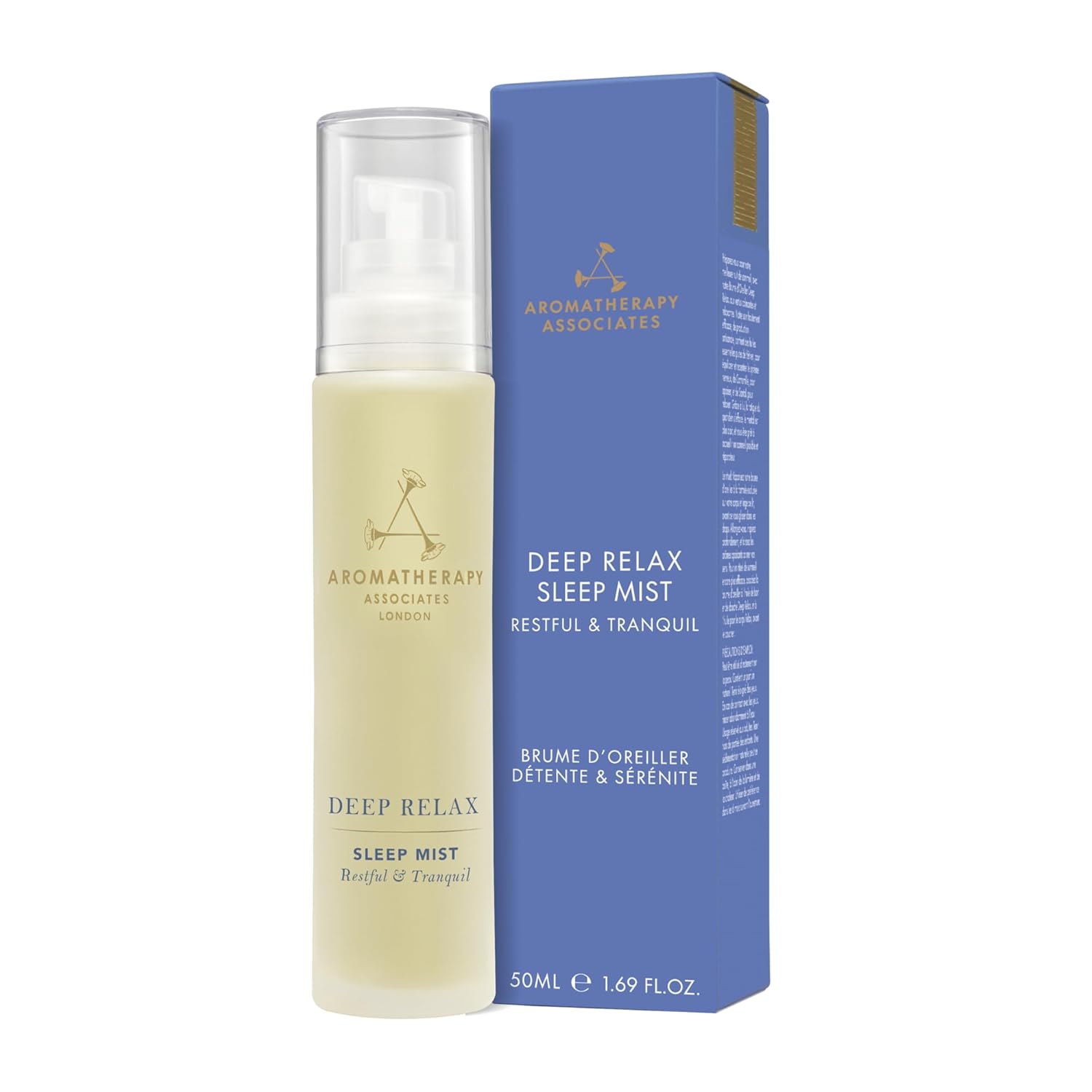 Aromatherapy Associates Deep Relax Sleep Mist. Body and Linen Spray for Restorative Sleep. Made with Vetivert, Chamomile and Sandalwood Essential Oils (1.69 fl oz) Aromatherapy Associates Deep Relax Sleep Mist. Body and Linen Spray for Restorative Sleep. Made with Vetivert, Chamomile and Sandalwood Essential Oils (1.69 fl oz)