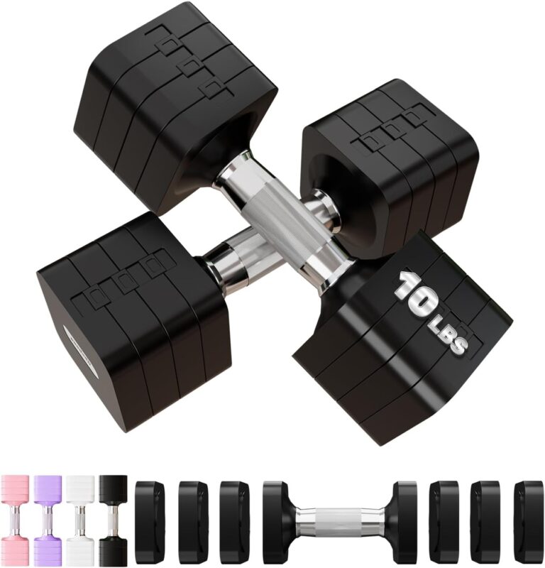 20LB 40LB 50LB Adjustable Dumbbell Set Free Weights Dumbbells Set for Women Men Hand Weights Sets Adjust Dumbbell Weight Sets for Home Gym Exercise Workout Strength Training Equipments