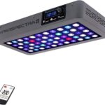 VIPARSPECTRA 165W LED Aquarium Light Dimmable Full Spectrum LED Reef Lights for Coral Saltwater Fish Tank, Remote/Timer Control, Programmable Auto On/Off, Blue/White Dual Channel Brightness 0-100%