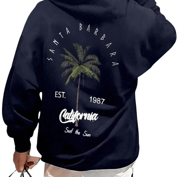 SOLY HUX Hoodies for Men Graphic Letter Print Oversized Sweatshirt Drop Shoulder Long Sleeve Pullover Tops