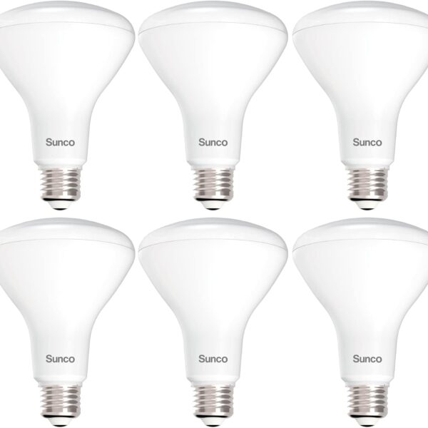 Sunco 6 Pack BR30 Light Bulb LED Recessed Can Light Bulbs, Indoor Flood Light Bulb 850 LM, 11W (65W Equivalent), 3000K Warm White, Dimmable, E26 Base, for Home, Kitchen, Bedroom UL