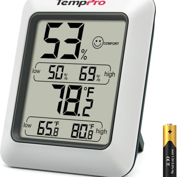 TempPro TP50 Digital Hygrometer Indoor Thermometer Room Thermometer and Humidity Gauge with Temperature Humidity Monitor(Previously ThermoPro)