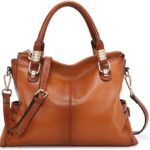 Kattee Soft Women Genuine Leather Purses and Handbags Satchel Tote Shoulder Bag