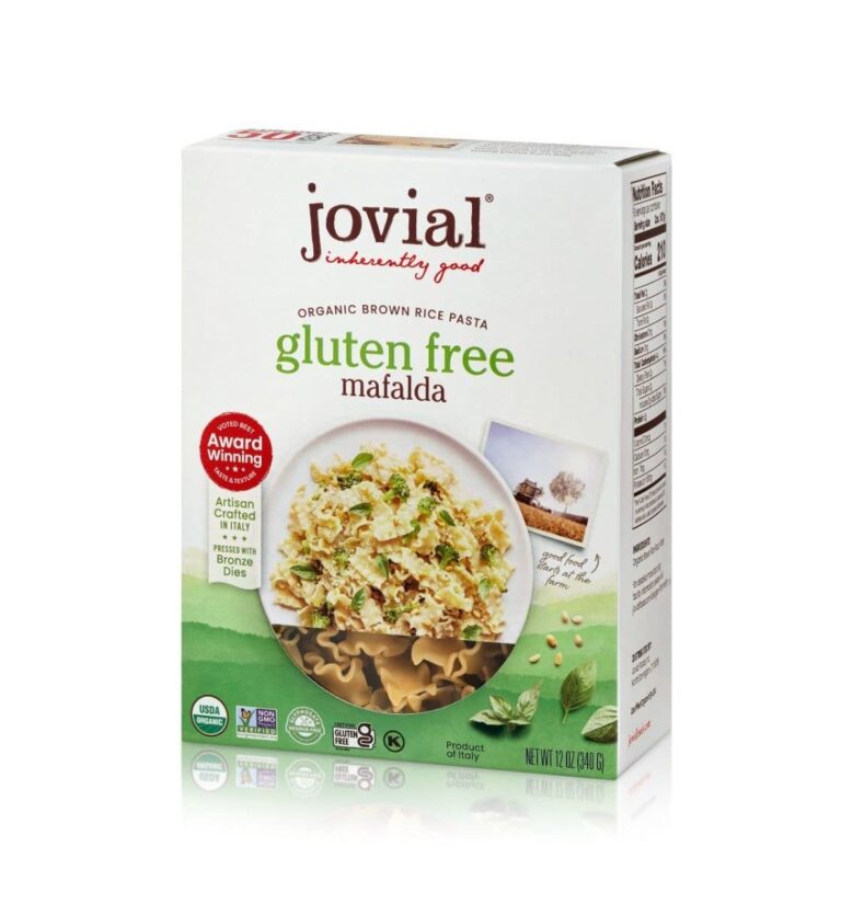 Jovial 100% Organic Gluten Free Brown Rice Mafalda - Mafalda Pasta Noodles, Healthy Pasta, Whole Grain Pasta, Organic Pasta, Gluten Free, Dairy Free, Cooks Firm, Made in Italy - 12 Oz