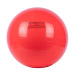 THERABAND Exercise Ball, Stability Ball with 55 cm Diameter for Athletes 5'1" to 5'6" Tall, Standard Fitness Ball for Posture, Balance, Yoga, Pilates, Core, & Rehab, Red