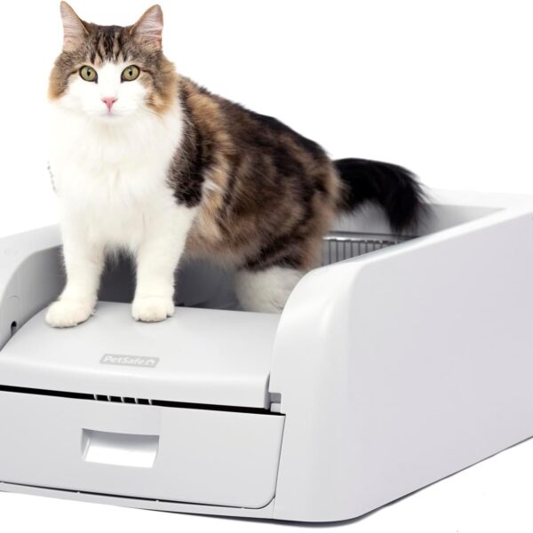 PetSafe ScoopFree Clumping Self-Cleaning Litter Box - Automatic Electric Litter Box with Integrated Health Counter - Mess-Free Waste Disposal - Odor-Free for Fresh Environment