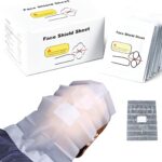 200 Pack CPR Training Face Shields, Individually Wrapped, Latex-Free Disposable Barriers for CPR Manikin Practice, Classroom Instruction and First Aid Training